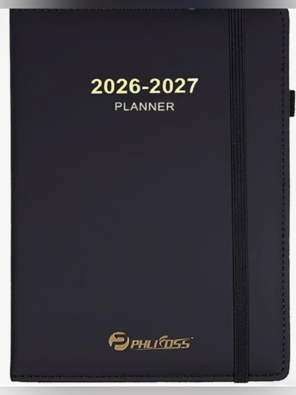 2026~2027 Daily Planner, Black Hardcover~ NWT